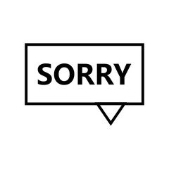 Sorry sign