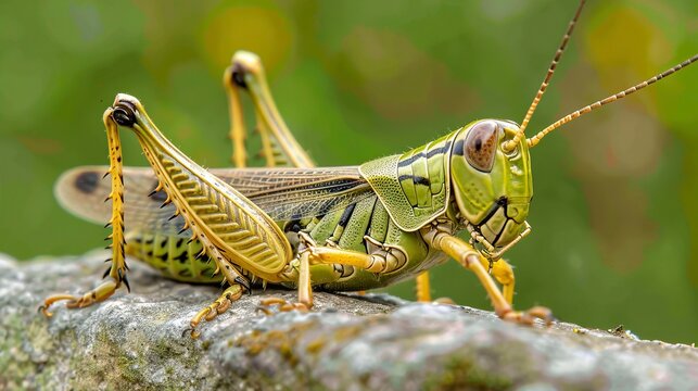 grasshopper posing , saltamonte posando