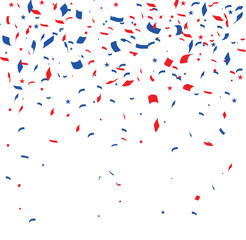 4th of July Confetti Background