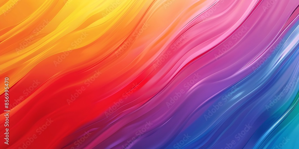 Poster abstract rainbow gradient background a vibrant abstract background featuring a smooth rainbow gradie
