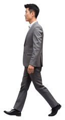 PNG A chinese businessman walking tuxedo blazer.