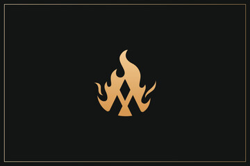 A Letter trademark brand logo