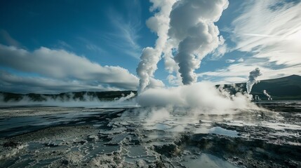 Geothermal energy emerges from the depths of the Earth, a renewable reservoir of heat and power waiting to be harnessed for the betterment of mankind.