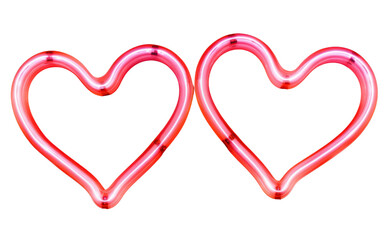 PNG Light neon heart pink.