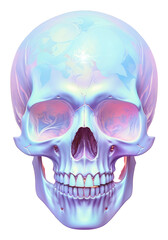Fototapeta premium PNG A skull purple art creativity.