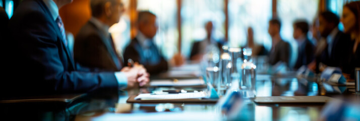 Blurred image, Secretive Meeting of leaders, team of Government Agents Politicians, Diverse business people, Corporate Executives, Multi ethnic, start-up, entrepreneurship CEO, Come Agreement 