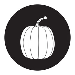 pumpkin fruit icon design