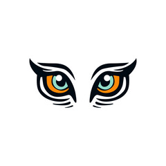 Cat eye Logo Design Vector