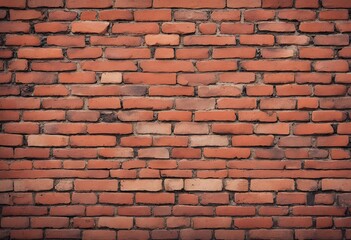 Fototapeta premium old red brick wall background