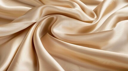 Obraz premium Luxurious Beige Fabric Drape Elegance
