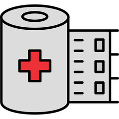 Obraz premium Bandage Roll Icon