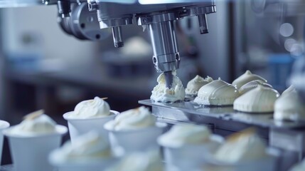 Robotics revolutionize the production process, ensuring consistency and precision in every scoop, while freeing up artisans to explore new realms of creativity.