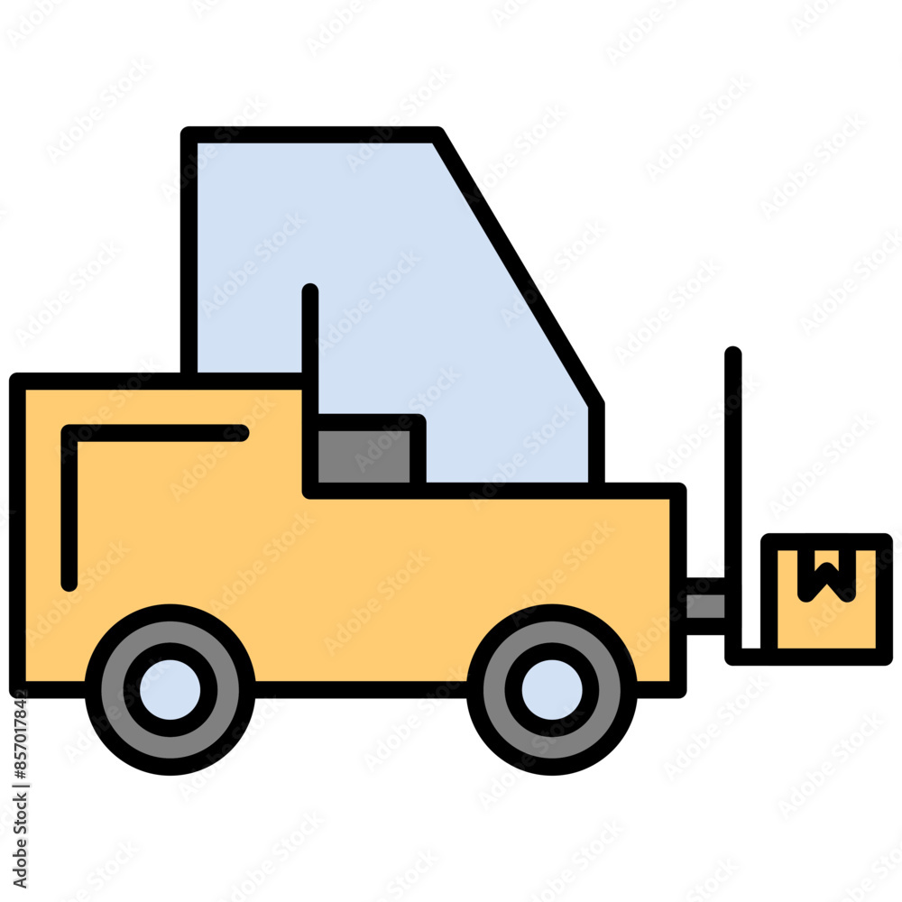 Canvas Prints Forklift Icon