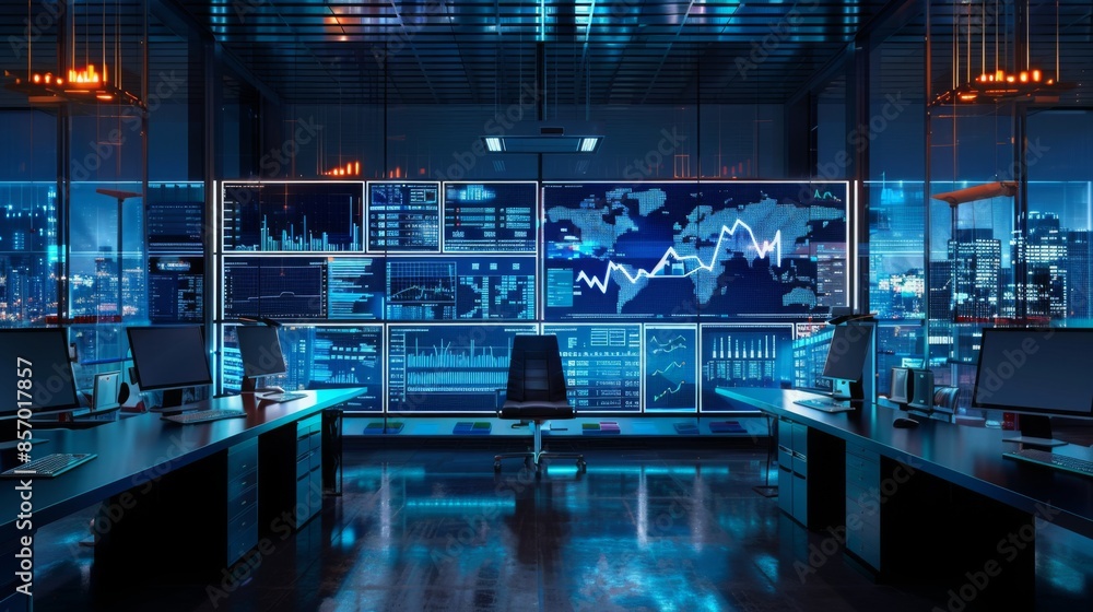 Poster multiple screen setup for stock market trading , best monitors for displaying multiple foreign langu