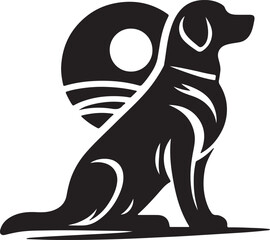 Fototapeta premium Dog Shilhoutte vector art