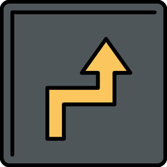 Zigzag Arrow Icon