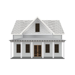 Simple house vector illustration isolated on white background