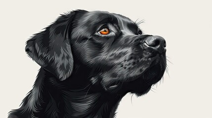 black logo dogie, plain white background 3 AI Generative