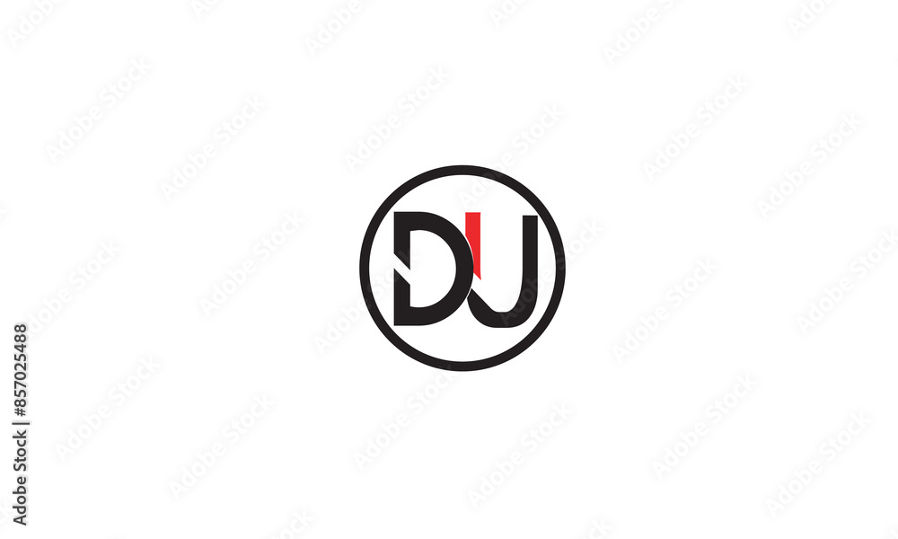 Wall mural DU, UD, U, D Abstract Letters Logo Monogram	 - Wall murals