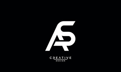 AS, SA, A, S, Abstract Letters Logo Monogram