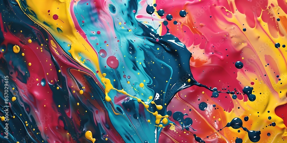 Aufkleber abstract splatter paint background a dynamic abstract background featuring bold splatter paint patte