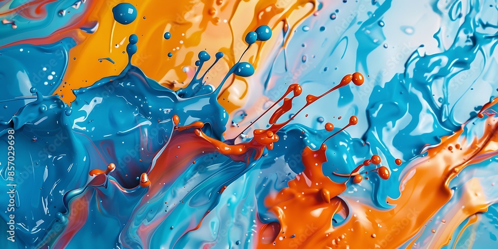 Aufkleber abstract splatter paint background a dynamic abstract background featuring bold splatter paint patte