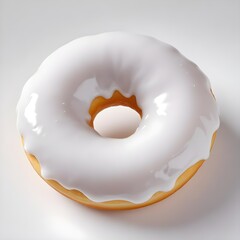 A glossy vanilla traditional donut background