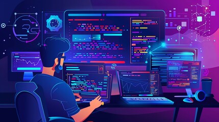 DevOps Methodology Development Operations agil programming technology concept