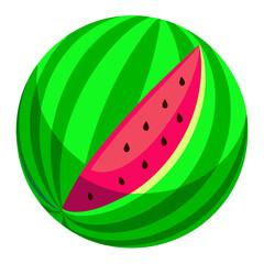 watermelon vector illustration