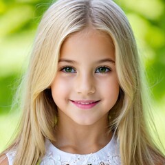 Fototapeta premium Hübsches blondes Mädchen