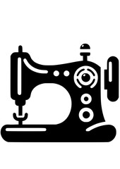 Sewing Machine SVG, Tailor SVG, Clothes SVG, Threads SVG, Textile SVG, Sewing Machine Silhouette, Sewing Machine Vector, Clipart, Cut file for Cricut SVG, JPG, PNG