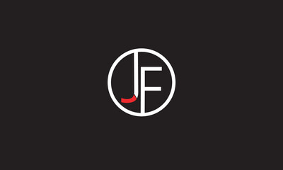 JF, FJ , J , F , Abstract Letters Logo Monogram