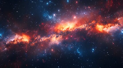 Fototapeta premium Milky Way in interstellar space