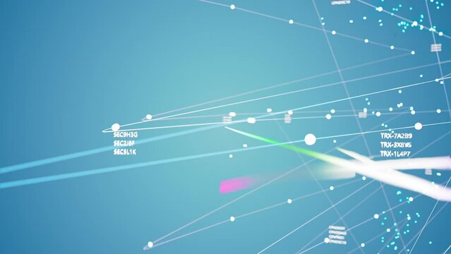 Dynamic 3D Visualization of AI Neural Network, Showcasing Intricate Connections and Data Flow, Interactive Environment. Concept of Machine Learning and Artificial Intelligence Computing Big Data