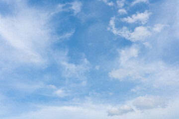 Fototapeta premium Blue Sky and Clouds in a Clear Day
