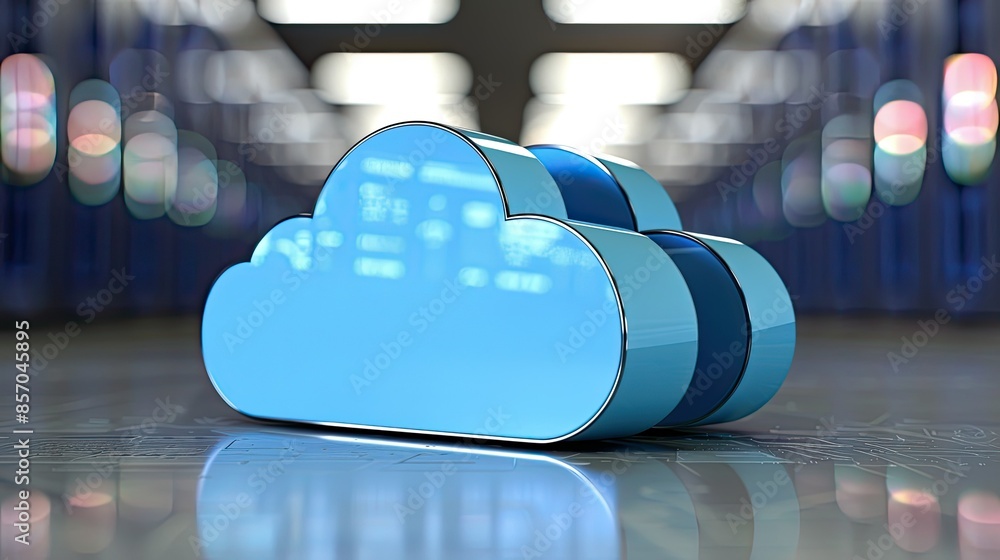 Wall mural cloud computing transfer big data on internet