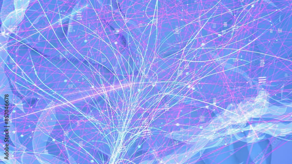 Poster 3d visualization of human brain merged with ai chatbot, network of neural connections. complex web4 