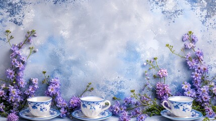 Festive Passover Table Setting with Seder Plate