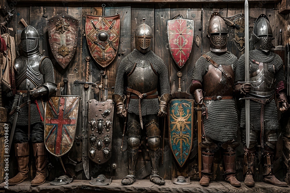 Poster delve into history with this professional image highlighting the weapons used by the british army du
