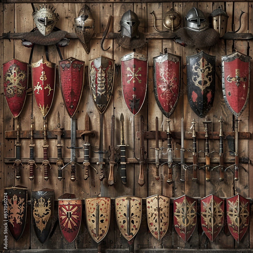 Poster delve into history with this professional image highlighting the weapons used by the british army du