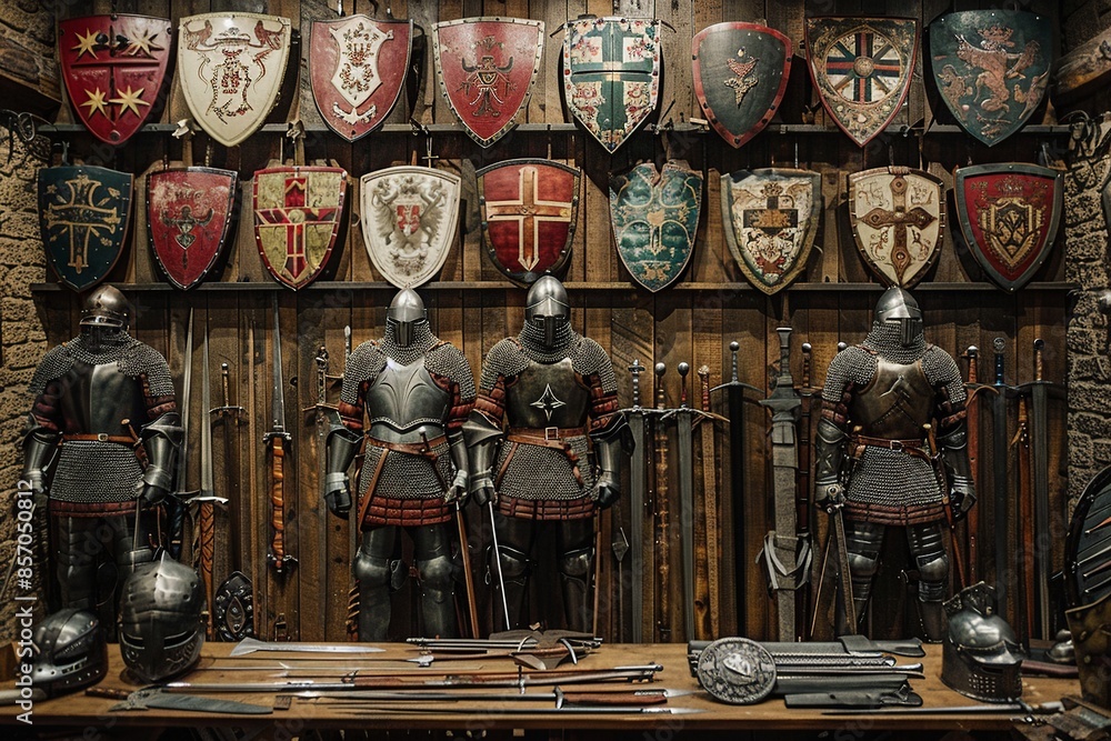 Poster delve into history with this professional image highlighting the weapons used by the british army du