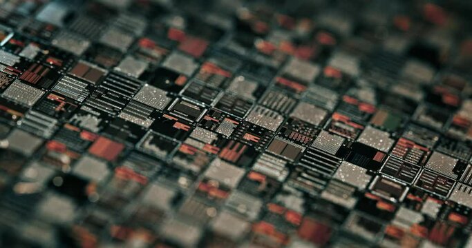 Silicon semiconductor wafer close-up. In electronics, a wafer also called a slice or substrate is a thin slice of semiconductor, a crystalline silicon, used for the fabrication of integrated circuits