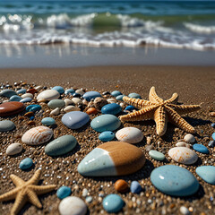 seashells on the beach