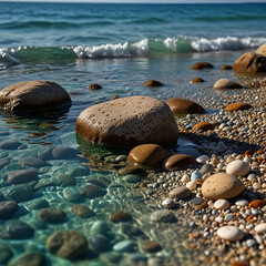stones on the beach