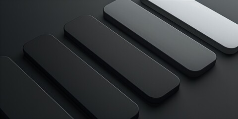 Sleek and modern design featuring minimalistic rectangular shapes in black and white, perfect for contemporary backgrounds.