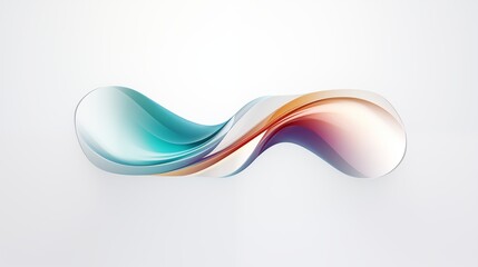 Aesthetic Abstract Fluid Wave with Gradient Colors and Smooth Transition