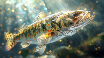 illustration of a fish about to bite bait on a fisherman's hook, symbolizing business opportunities and risks