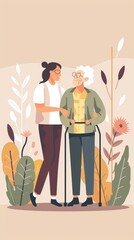 A caregiver showing empathy towards an elderly person, actively listening to their concerns, demonstrating the caring and attentive nature of caregiving