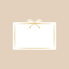 黄色長方形フレーム_和風_単品