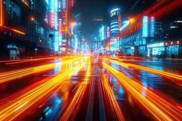 Obraz premium Eco-friendly smart city concept with sustainable infrastructure and high-tech power solutions